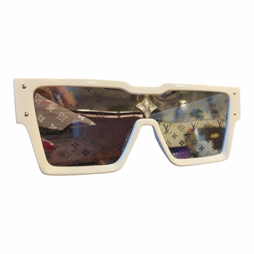 Louis Vuitton Cyclone Sunglasses White Acetate Monogram - Picture 8 of 11
